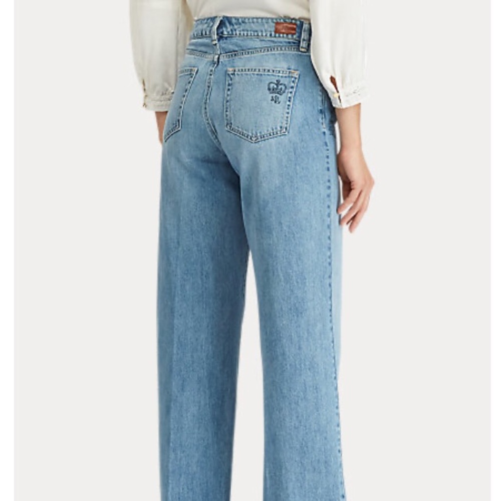 Ralph Lauren Print Wide-Leg Jean High Waist - Picture 2 of 13